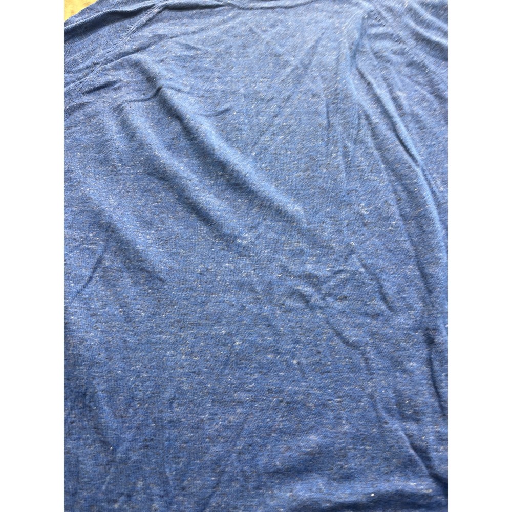 Banana Republic Mens XXL Blue Marl Knit Raglan Long Sleeve Crew Neck Sweater - Picture 3 of 5